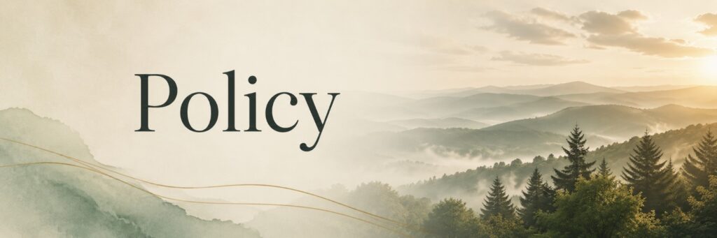 Blue Ridge GA vacation rental policies for Book on the Ridge guests